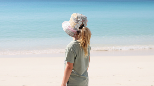 Blue Yacht Ponytail Sun Hats