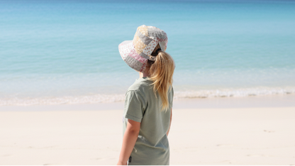 Blue Yacht Ponytail Sun Hats